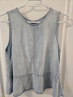 Cloth & Stone Light Blue Denim Tank Top
